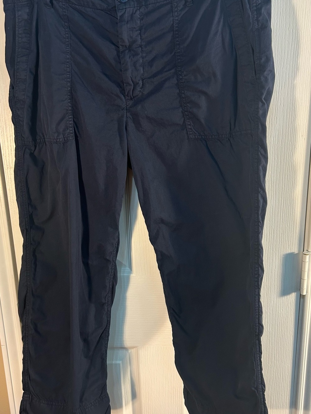 Lauren Ralph Lauren Women's Navy Straight-Leg Utility Pants
